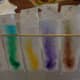 What colours can you identify in each of the chromatograms.