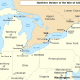 Map of the Great Lakes region during the War of 1812