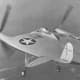 Vought V-173 in flight.