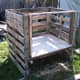 Constructing the coop out of pallets and plywood