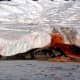 Blood Falls flow red because of presence of iron oxides