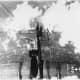 United States Army Air Force B-17 damaged by mistimed bomb release over Berlin, 19 May 1944.