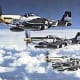 P-51s in the air above Germany 1944.