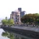 Peace dome in Hiroshima today. The exact point where the atomic bomb detonated above Hiroshima August 6,1945  8:16 A.M.. 
