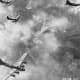 A B-17 formation over Schweinfurt Germany August 17,1943.