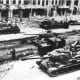 Soviet tanks on the streets of Berlin April 1945.