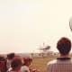 The STS Enterprise arrives at Dulles IAP atop a Boeing 747, 1983