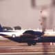 Fat Albert landing after a flight demonstration at Andrews AFB, MD.