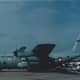 A Hurricane Hunter C-130, tail number 50966, on display at Andrews AFB, TX.