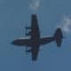 A C-130 over Andrews AFB.