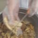 Chopping of Banana Peels