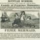 P.T.巴纳姆的《美人鱼》的广告;大约在1842年。