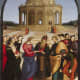 &quot;Wedding of the Virgin&quot;, one of Raphael's early completed altarpiece frescoes. 