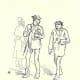 Paul Verlaine and Arthur Rimbaud in London 1872. Drawing by Felix Regamey