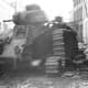 Destroyed French Char B-1 tank at Sedan it was one of the best tanks in the world at that time. If French generals would have committed them in mass the result of the battle would have been different.