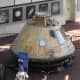 The famous command module on display at the Smithsonian Institution.