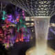 Team Lab created a luminous forest in the Changi Airport in Singapore.