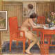 "Model with postcards" by Carl Larsson, 1906. Courtesy of Wiki Commons