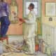 &quot;My Friends, the Carpenter and the Painter&quot;, by Carl Larsson. Courtesy of Wiki Commons
