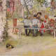 &quot;Breakfast under the Big Birch&quot; by Carl Larsson, 1896. Image courtesy of Wiki Commons 