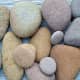 Sandstone variety of colors found on Pier Cove Beach