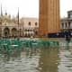 Flooded Saint Mark's Square - Acqua Alta in Piazza San Marco.