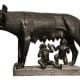 The legendary founders of Rome, Romulus and Remus, suckling from the Capitoline she-wolf.