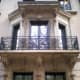 Detail view of balcony at 1521 N. State.