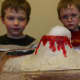 Paint (with acrylic paint), seal the volcano, and enjoy some baking soda and vinegar eruptions!