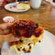 We couldn't get enough of the fruit filling inside the rolls, so we spread raspberry jam on top. It was heavenly delicious!