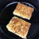 The tempeh should be a nice golden brown color after about 4-5 minutes. Once seared on both sides, remove from the pan and set aside for later.