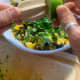 Fresh lime adds zest and brightness. Squeeze the lime juice directly into the salsa.