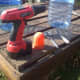 Use a drill for the bottles.