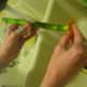 Clean the bamboo with your fingers. Be careful of the roots.