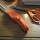 Step 4. Use a tool to reverse the sewn rectangle.