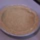 The finished pie crust mold