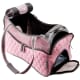 This carrier is a stylish, lightweight option for small dogs.