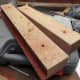Holes pre-drilled into the wood.