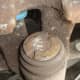 The top of the piston.