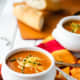 Tomato cheddar quinoa soup