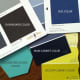 Swatches showing the base colors that I can't change (ie. interior dash and rug colors) and the paint colors I've chosen to lighten the mood a bit.
