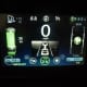 Collision avoidance screen, giving distance to the car in front. The car will beep loudly if it is too close.
