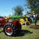 Some vintage tractors on display