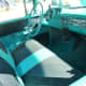 Interior Chevrolet BelAir with bench seating