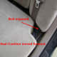 Rear side seatback bolt removal