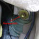 Rear side seatback bolt location
