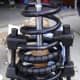 New Camry rear strut spring, spring insulator and bumper installed