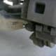 Lower bolt location. It has been partially removed to make it easier to see in the photo.