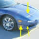 Uneven gaps where the body panels meet are definitive signs of a front-end accident.