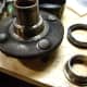BB. Wheel hub with wheel bearing seal and inner race removed
